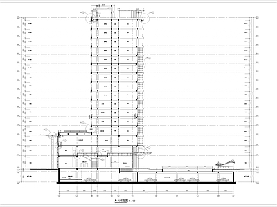 高层市政府税务大楼建筑 施工图