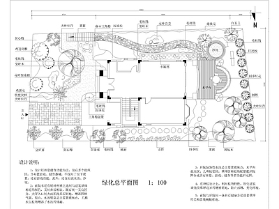 泉州别墅庭院绿化平面图