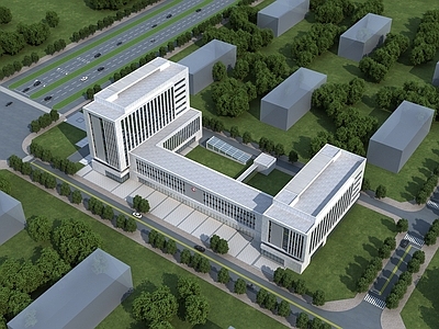 现代风格医院建筑 医院外立面