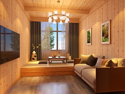 现代度假小屋 客厅