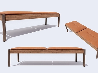 现代床尾凳