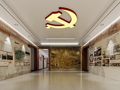 现代党建展厅 主题序厅