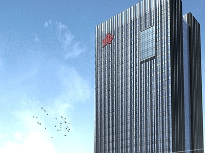 江宁办公楼建筑效果图 施工图