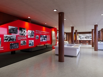 现代历史革命博文馆展厅 红色文化党建展厅