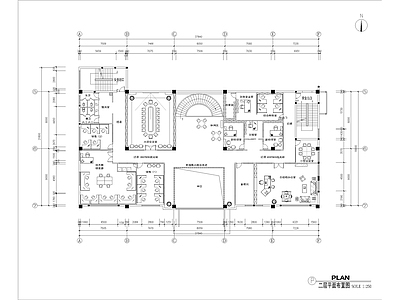 汽车科技公司办公室 施工图