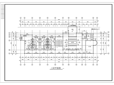 两层办公楼建筑 施工图