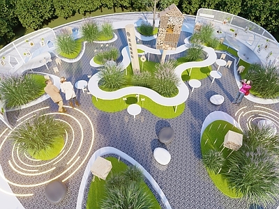 现代植物科普园 植物乐园 植物科普导视牌 植物科普小品