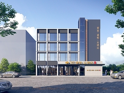 现代酒店外观