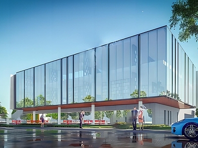 现代图书馆建筑 展览馆建筑