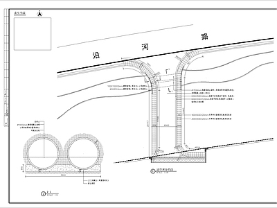 河道路段细部 施工图