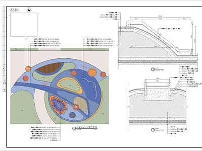 儿童活动场地细部 施工图 景观小品