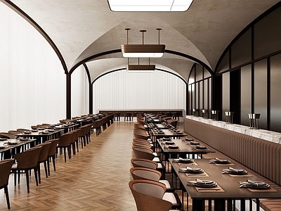现代西餐厅 餐桌餐椅 休闲椅 卡坐沙发 吊灯 餐具