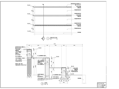 松木桩挡墙 施工图