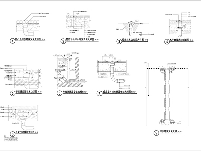 景观地漏详图 施工图
