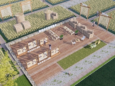 现代稻田研学公园 乡村公园 科普自然课堂 水吧餐厅 露营集市 农民丰收节
