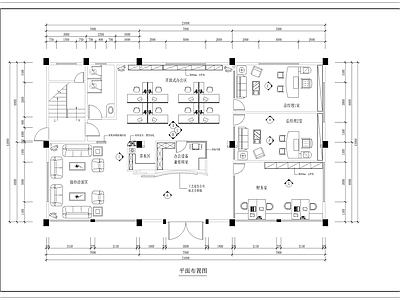 260平方办公室全套 施工图