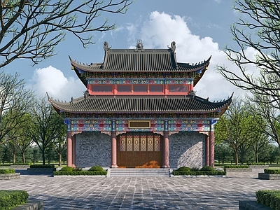 中式大雄宝殿