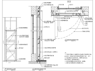 各类消火栓装饰门及管道井装饰门节点 施工图 通用节点