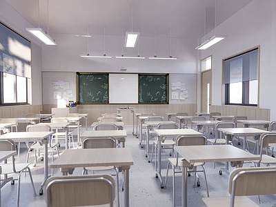 现代学校教室 校园空间设计 教室设计