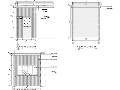 入口岗亭详图 施工图