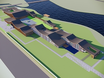 新中式文教建筑 展览馆建筑