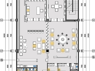 私人茶楼会所平面布置图