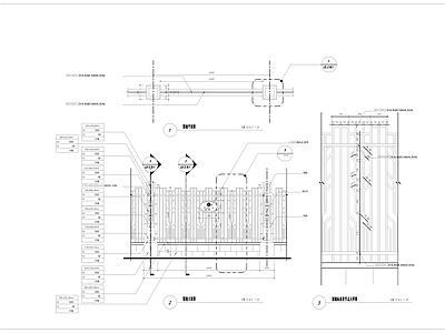 现代铁艺镂空围墙 施工图