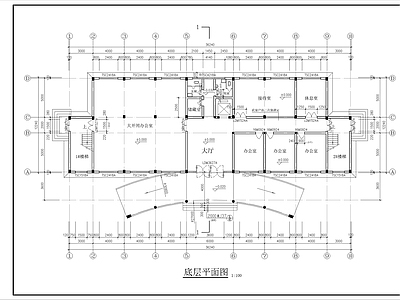 厂区办公楼建筑全套 施工图