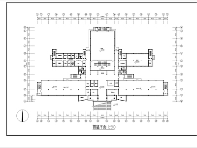 大学图书馆建筑 施工图