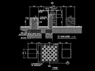 老年人活动区棋桌详图 施工图 家具节点 家具节点详图