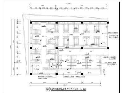 国际会所男宾桑拿区全套 施工图
