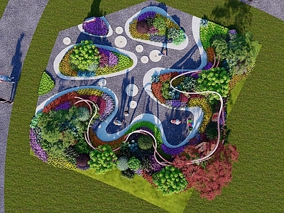 现代花展园 花境园
