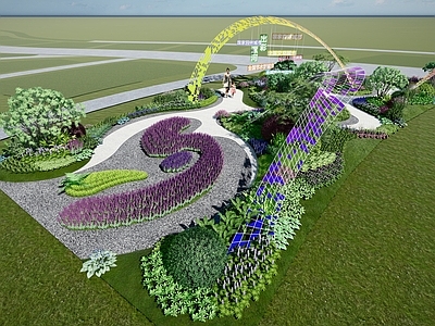 现代花境园 花展园