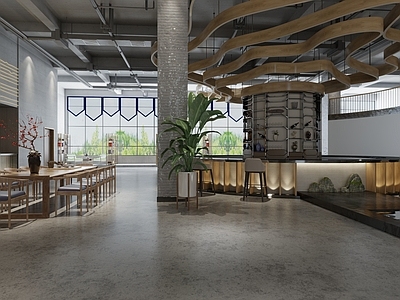 工业风茶馆