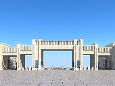 现代商业街 小区入口