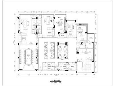 江西华瑞地产办公室设计全套 施工图