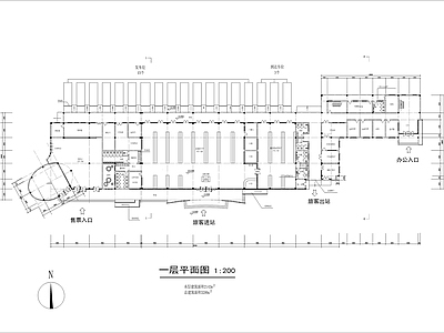 二级汽车站方案CAD图 施工图