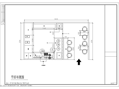 新中式快餐店室内 施工图