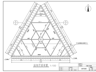 三面钢结构广告牌 施工图