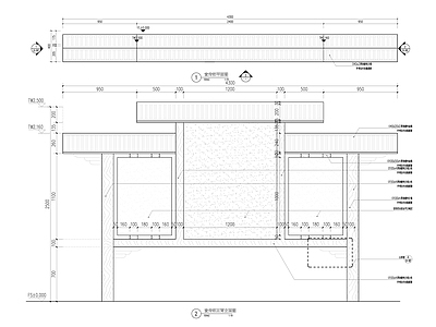 最新防腐木结构宣传栏 施工图