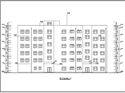 4400平方6层办公楼建筑 施工图