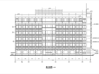 六层工商管理局办公楼全套建筑 施工图