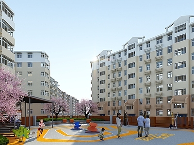 现代小区景观 住宅景观
