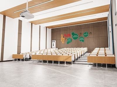 现代学校教室