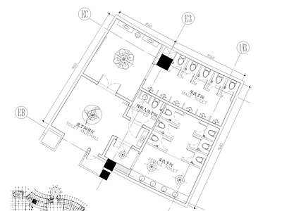 洗手间全套 施工图