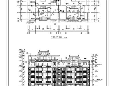 东方塞纳8楼建筑 施工图