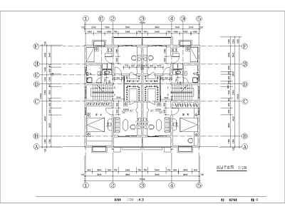 多层高级寓所建筑 施工图