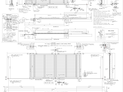 自动钢大门详图CAD 施工图 通用节点