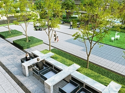 现代居住区景观 住宅景观