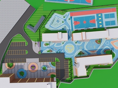 现代小学校园景观